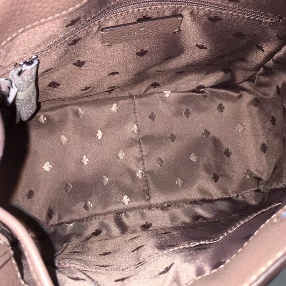 KATE SPADE LEILA MEDIUM FLAP BACKPACK BLUE TAN - Picture 11 of 12